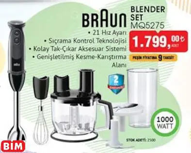 BRAUN BLENDER SET MQ5275 BRAUN BLENDER SET MQ5275